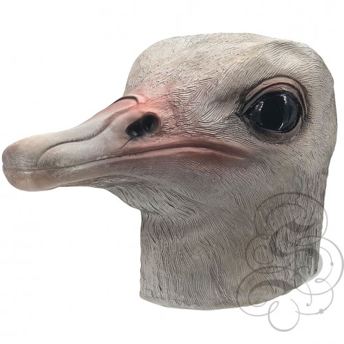 Latex Ostrich Animal Overhead Party Mask